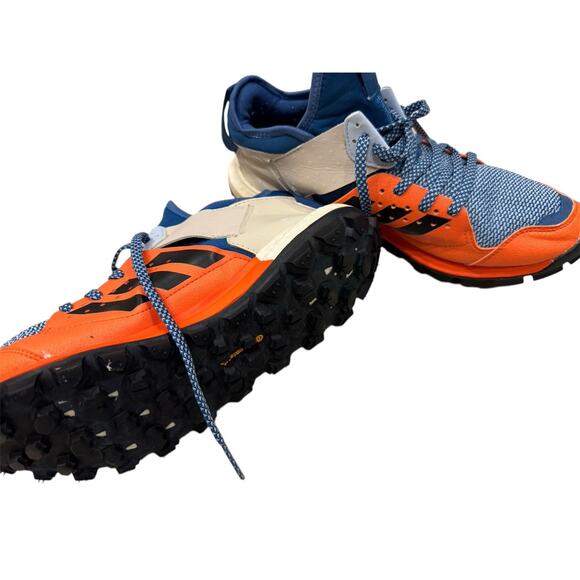 Adidas Response Trail Boost Mens BB1657 Orange Blue Sneakers Shoes Size 7.5 main image 5